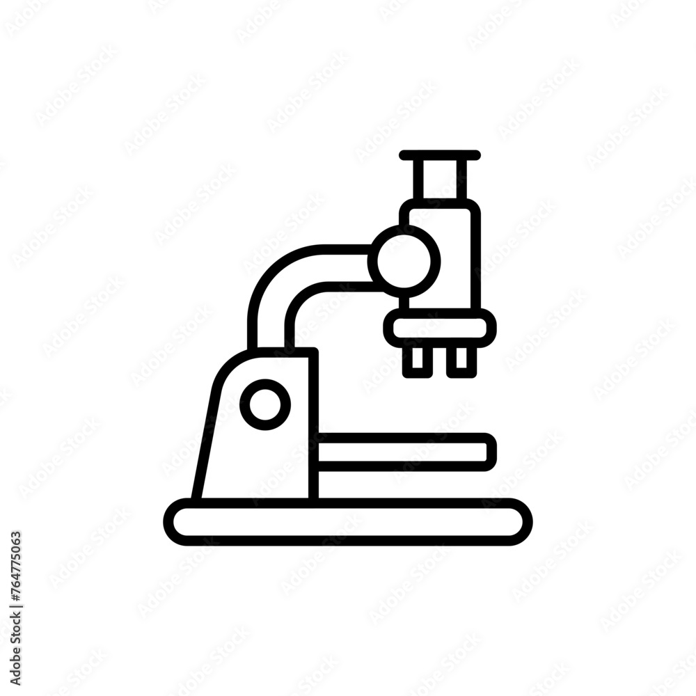 Microscope outline icons, minimalist vector illustration ,simple transparent graphic element .Isolated on white background Microscope outline icons, minimalist vector illustration ,simple transparent graphic element .Isolated on white background