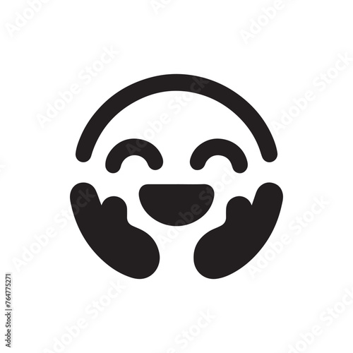 Happy emoji icon 