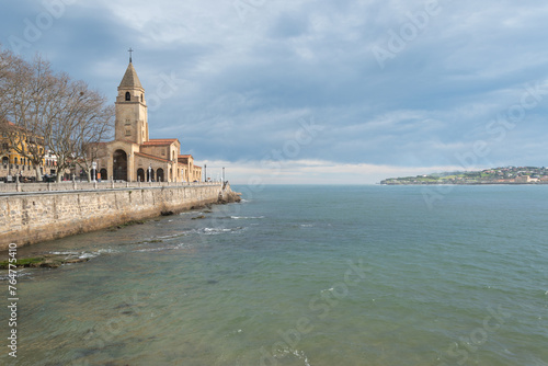 Canvastavla Playa de San Lorenzo, Gijón