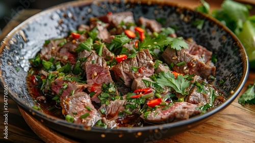 Flavorful Szechuan-Style Beef Stir-Fry with Vibrant Vegetables