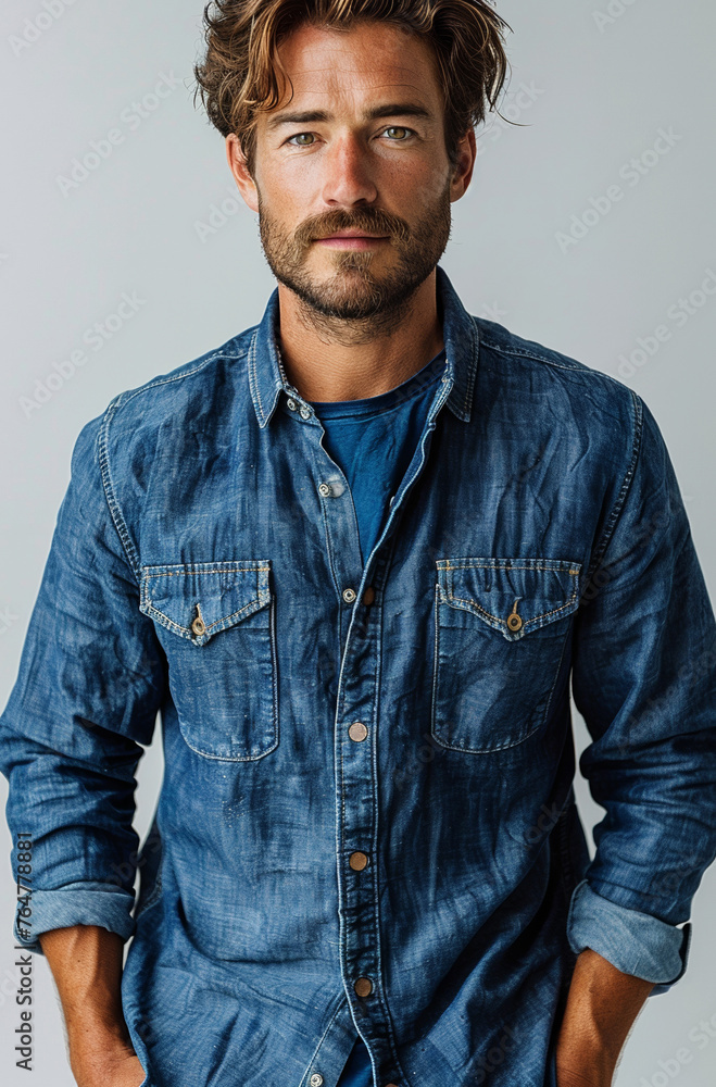 A fashionable young man stands confidently in a stylish studio, exuding confidence and casual elegance. A fashionable young man stands confidently in a stylish studio, exuding confidence and casual elegance.
