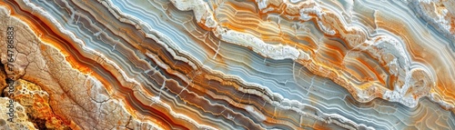The mesmerizing patterns of a geological formation revealing the earths history