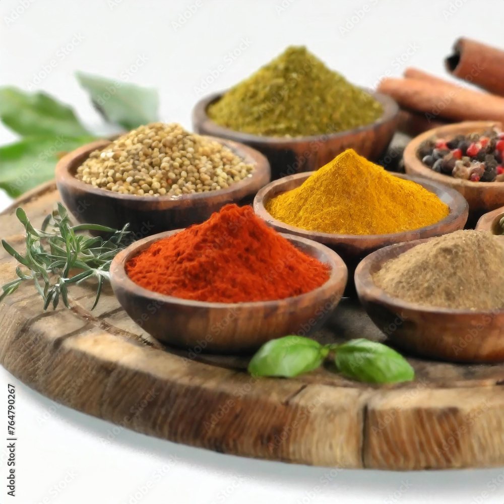 various spices and herbs