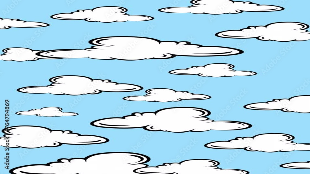 Cloudy sky animation. Animated Cartoon Clouds timelapse in blue sky vertical background. Natural clouds landscape illustration. Hand Drawn Clouds background. Animated clouds background template. Cloudy sky animation. Animated Cartoon Clouds timelapse in blue sky vertical background. Natural clouds landscape illustration. Hand Drawn Clouds background. Animated clouds background template.