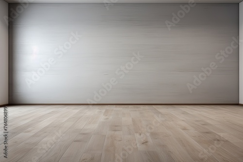 a floor in an empty room with the gray wall © Lenhard