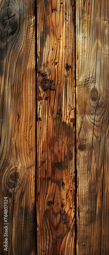 Close-Up View of Aged Wooden Planks Texture