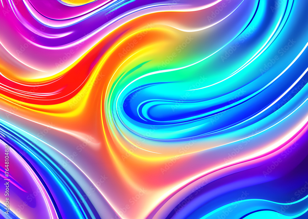 Bright poster, fashionable restro style, wavy multi-colored, beautiful wide format, 60s, 70s, 80s, colorful watercolor background for poster or brochure cover design, Generative AI Bright poster, fashionable restro style, wavy multi-colored, beautiful wide format, 60s, 70s, 80s, colorful watercolor background for poster or brochure cover design, Generative AI