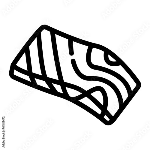 salmon outline icon