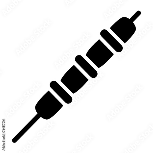 skewer glyph icon