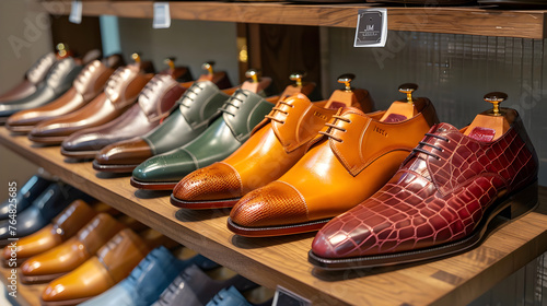 The Elegant Display of Luxury JM Weston Men's Dress Shoes Highlighting Variety and Craftsmanship