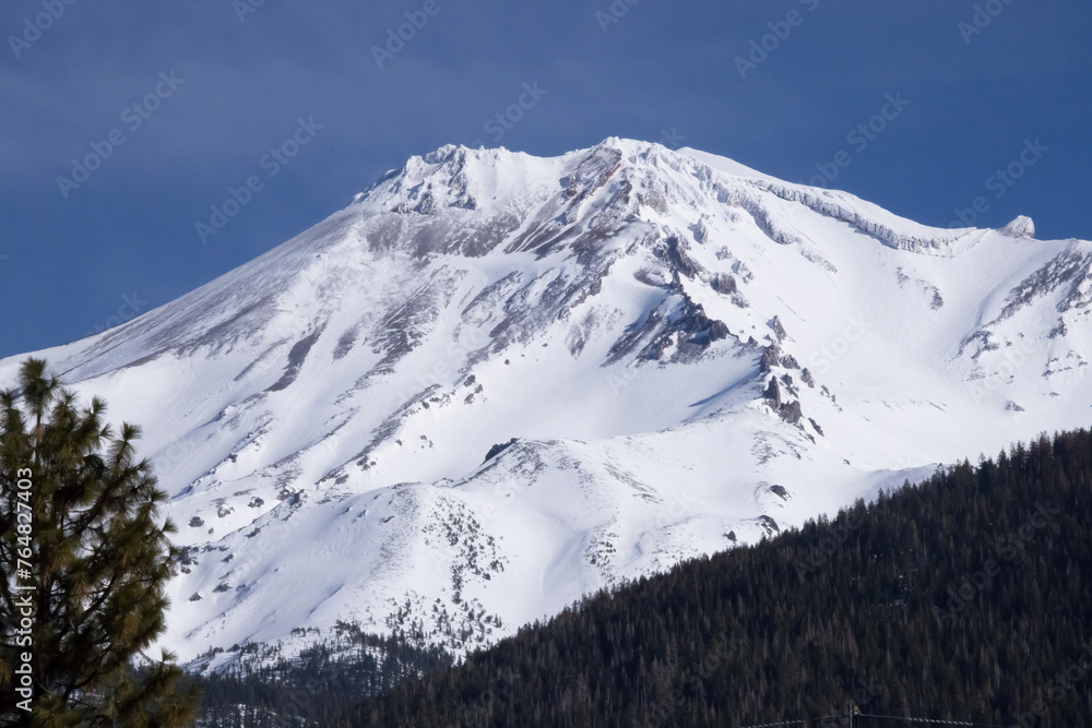 Mount Shasta with snow