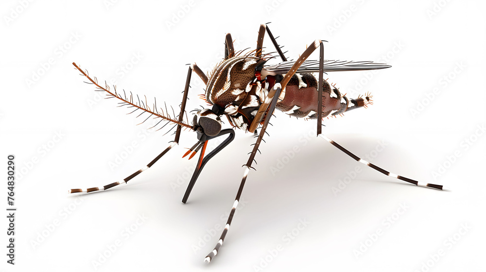 Mosquito Close-Up View Highlighting Its Anatomy and Structural Details Mosquito Close-Up View Highlighting Its Anatomy and Structural Details