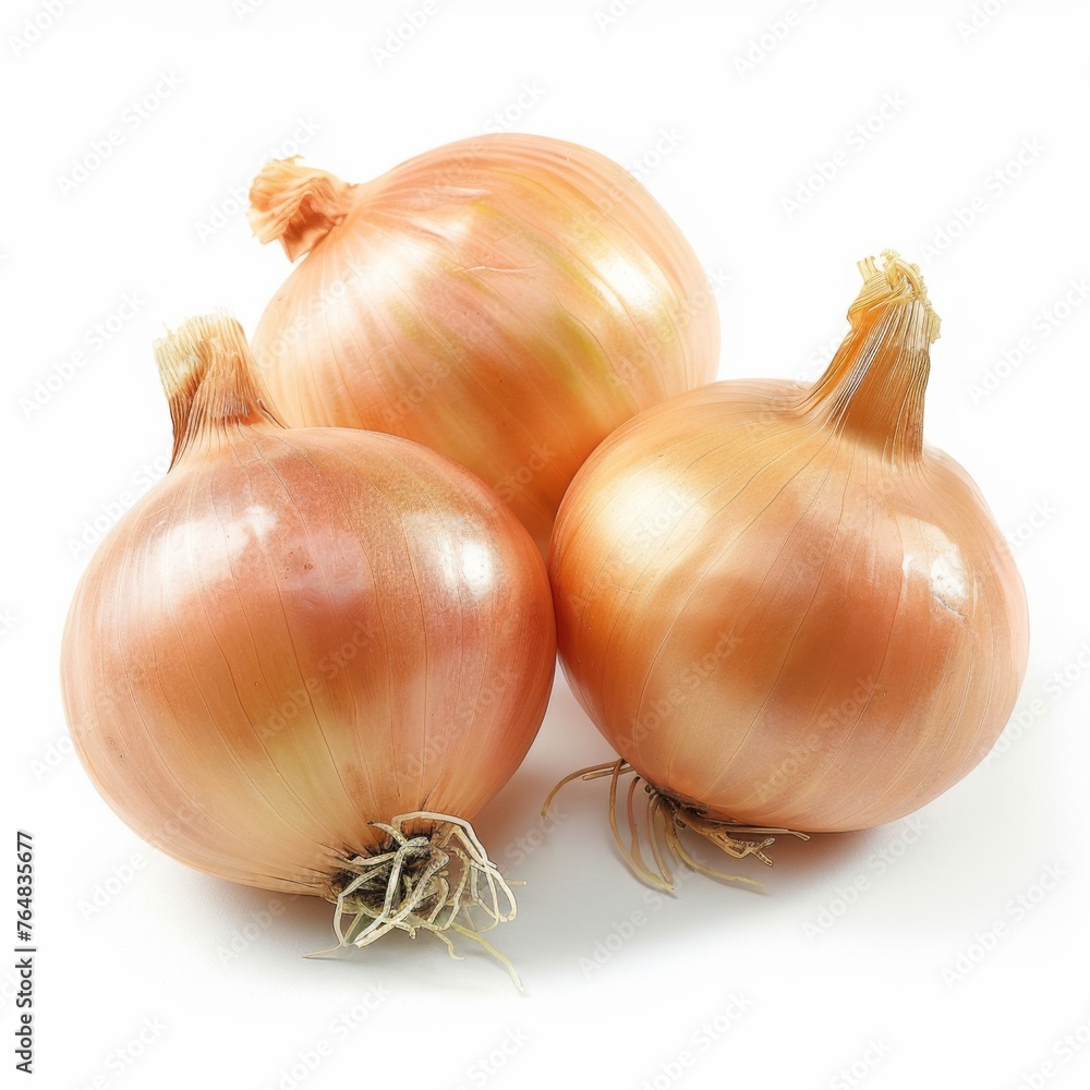 Fototapeta premium Onions isolated on white background 