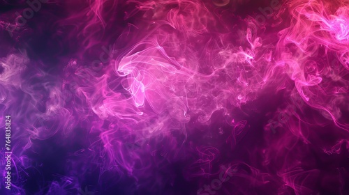A neon smoke background featuring a mix of bright magenta  pink  and purple colors  resembling paint in water and creating a spiritual aura