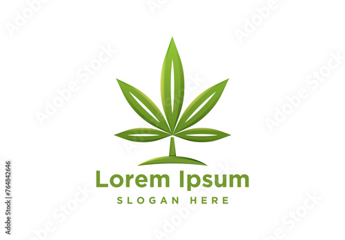 cannabis Logo Inspiration isolated on white background