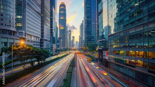A technology consultant is working with urban planners to design a smart city, integrating IoT devices, smart grids photo