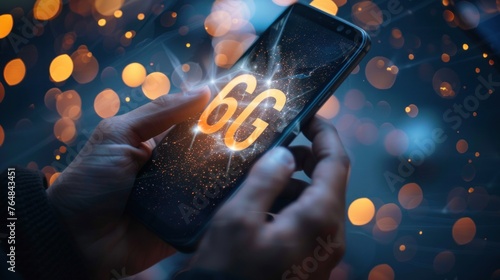A technology engineer is developing next-generation wireless communication technologies, focusing on 6G to provide faster speeds, lower latency, and support for a larger number of connected devices photo