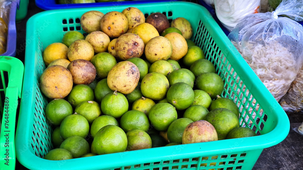 Squeezed orange or Citrus sinensis are sold and displayed in traditional markets. Squeezed orange or Citrus sinensis are sold and displayed in traditional markets.