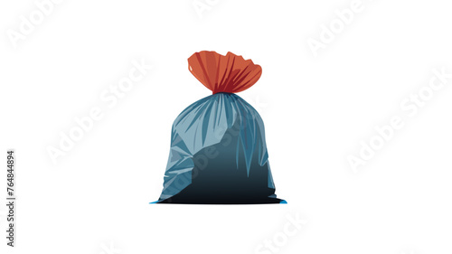 illustrazione vettoriale di sacco in plastica per i rifiuti