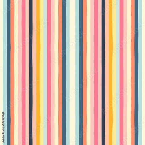Colorful Striped Wallpaper in Various Hues