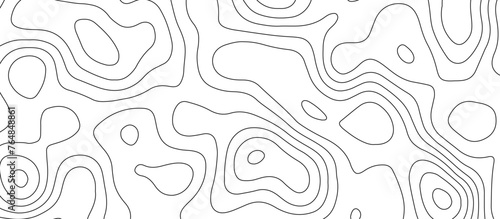 abstract white wave paper curved reliefs background. Topography map pattern, Geographic curved, vector illustration. seamless textrue, vintage waves. Panorama view multicolor wave curve line.