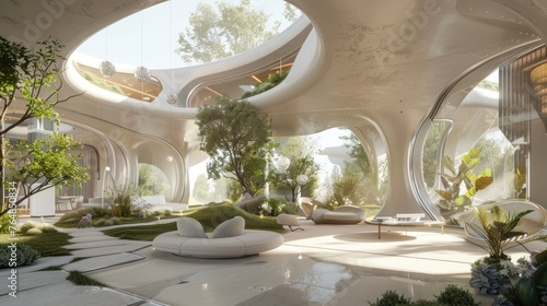 An architect imagines the future of residential living  incorporating AI  automation  and eco-friendly technologies into a home that adapts to its inhabitants  needs