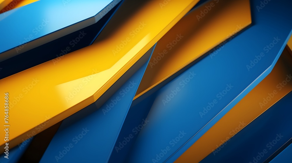 3d rendering of yellow and blue abstract geometric background. Scene for advertising, technology, showcase, banner, game, sport, cosmetic, business, metaverse. Sci-Fi Illustration. Product display 3d rendering of yellow and blue abstract geometric background. Scene for advertising, technology, showcase, banner, game, sport, cosmetic, business, metaverse. Sci-Fi Illustration. Product display