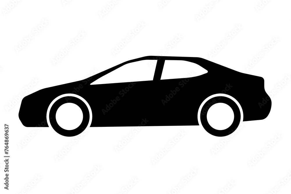 Car front line icon. Simple outline style sign symbol. Auto, view, sport, race, transport concept.