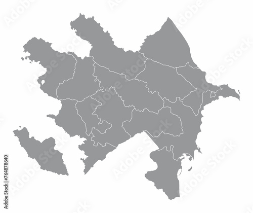 Azerbaijan administrative map