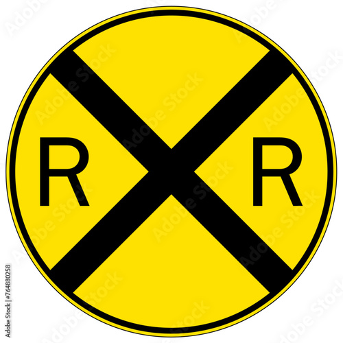 Railroad crossing sign