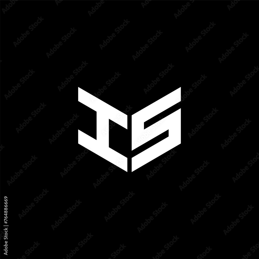 IS letter logo design with black background in illustrator, cube logo, vector logo, modern alphabet font overlap style. calligraphy designs for logo, Poster, Invitation, etc. IS letter logo design with black background in illustrator, cube logo, vector logo, modern alphabet font overlap style. calligraphy designs for logo, Poster, Invitation, etc.