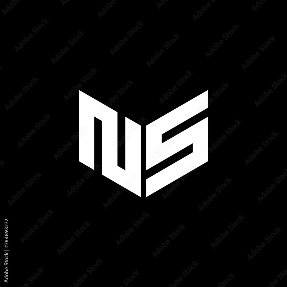 NS letter logo design with black background in illustrator. Vector logo, calligraphy designs for logo, Poster, Invitation, etc. NS letter logo design with black background in illustrator. Vector logo, calligraphy designs for logo, Poster, Invitation, etc.
