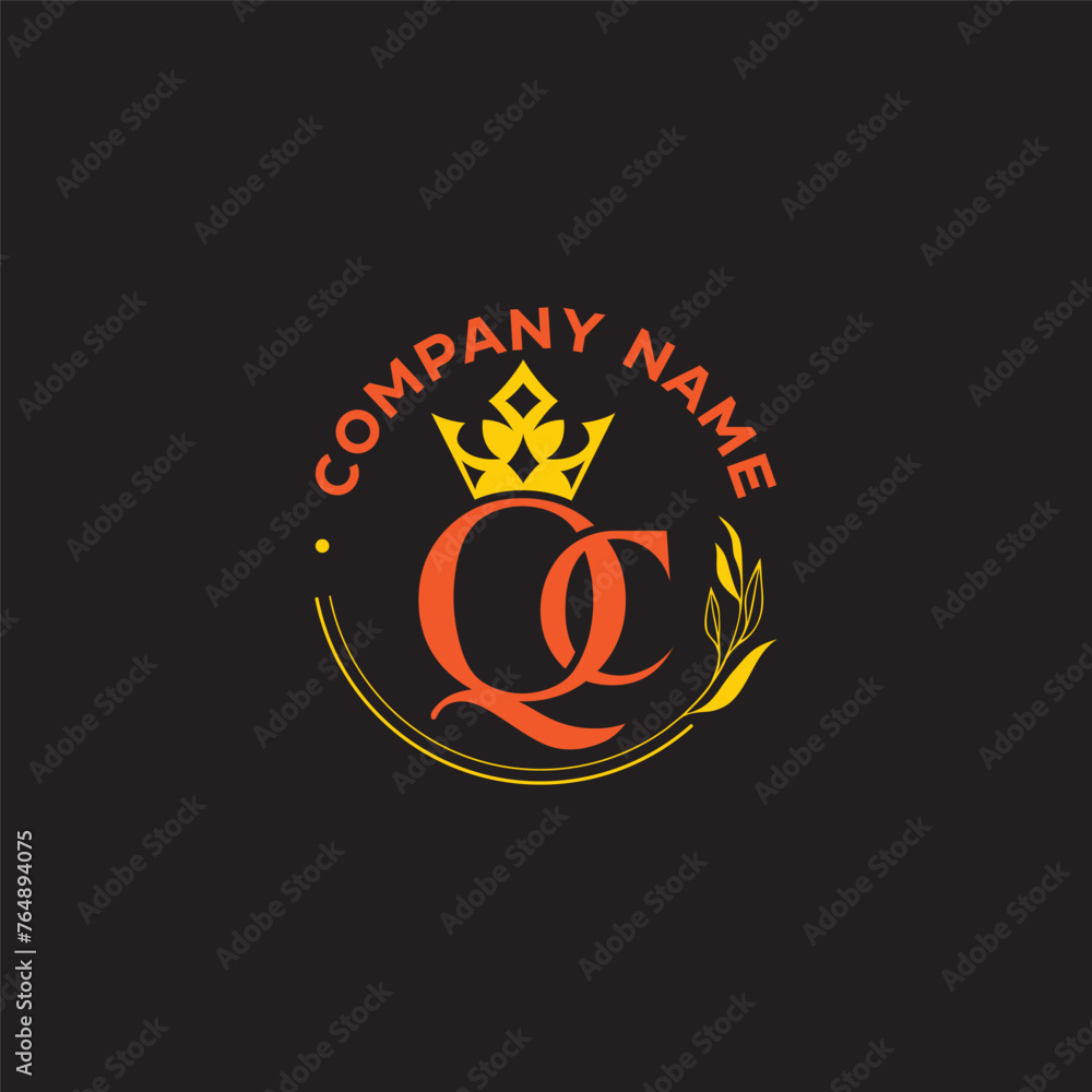 qc letter fashion brand design modern style creative golden wordmark design typography illustration, qc fashion logo, qc golden typo qc letter fashion brand design modern style creative golden wordmark design typography illustration, qc fashion logo, qc golden typo