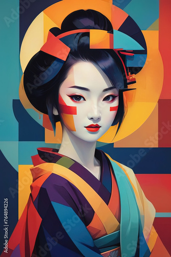 Ai geisha multicolore 03 © blindblues