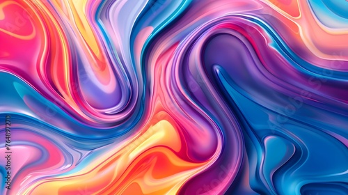 Dynamic swirl patterns in vibrant paint  abstract fluid wave abstract backdrop for wallpaper