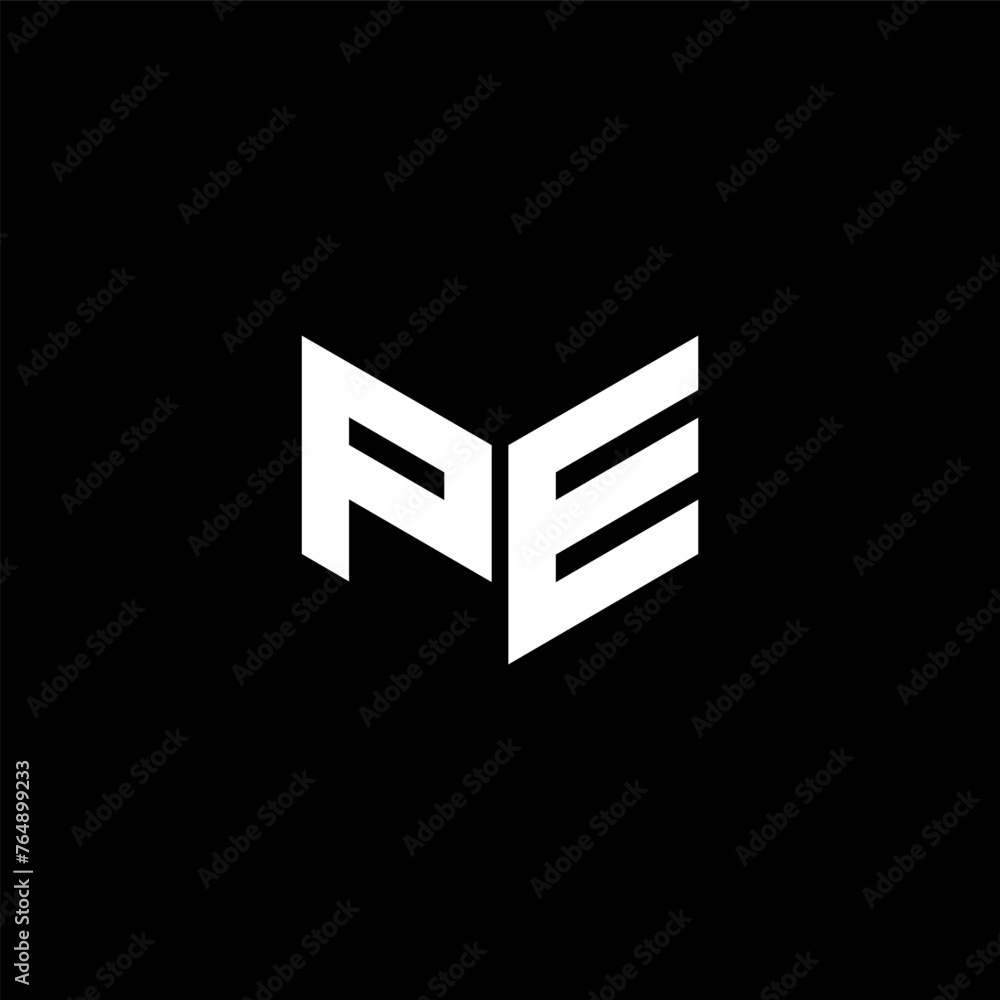 PE letter logo design with black background in illustrator, cube logo, vector logo, modern alphabet font overlap style. calligraphy designs for logo, Poster, Invitation, etc. PE letter logo design with black background in illustrator, cube logo, vector logo, modern alphabet font overlap style. calligraphy designs for logo, Poster, Invitation, etc.
