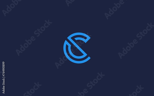 letter sc with circle logo icon design vector design template inspiration