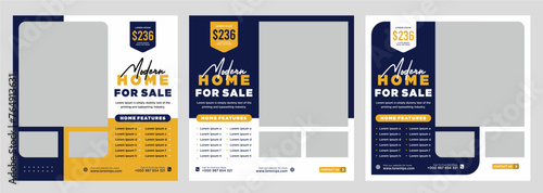 Real estate house social media post or square banner template
