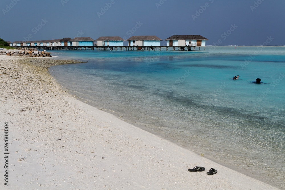 Views from Maldives Island, beach and sea
