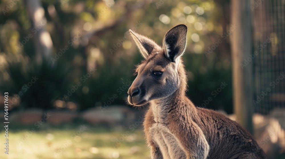 a kangaroo in a national park