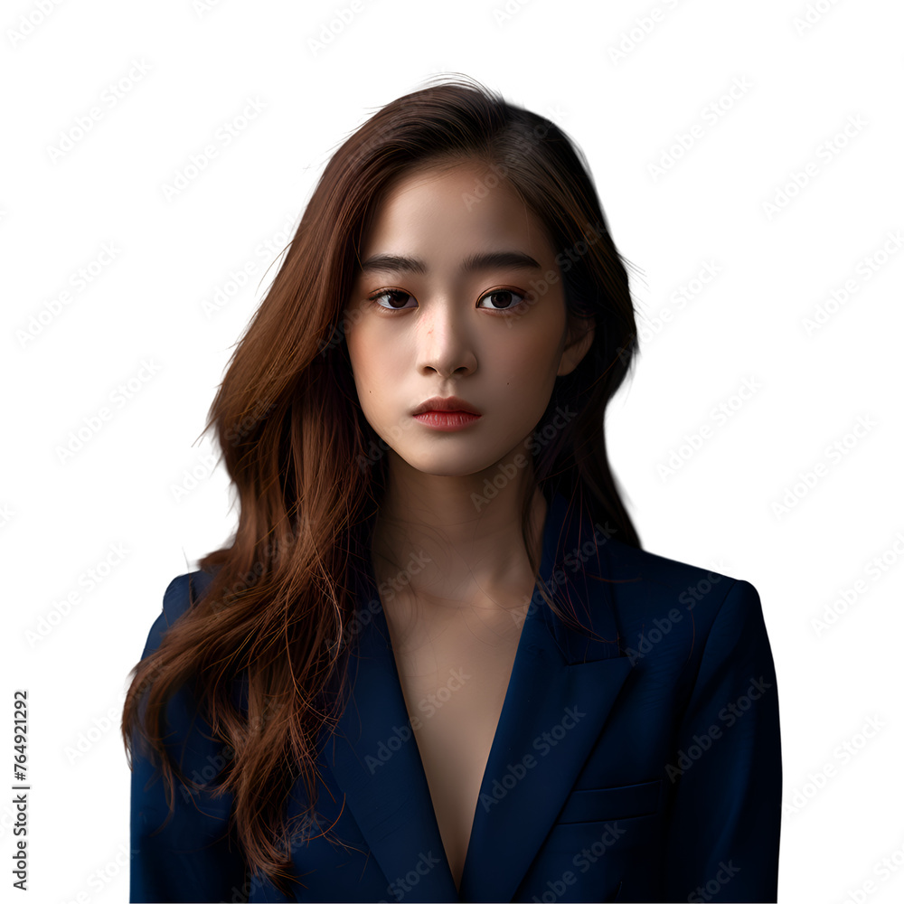 A Beautiful Business Woman in Dark Formal Suit - PNG Cutout Isolated in Transparent Background A Beautiful Business Woman in Dark Formal Suit - PNG Cutout Isolated in Transparent Background