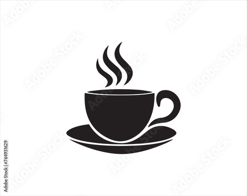 Coffee cup icon vector design template. vector illustration