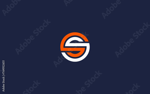 letter ss with circle logo icon design vector design template inspiration