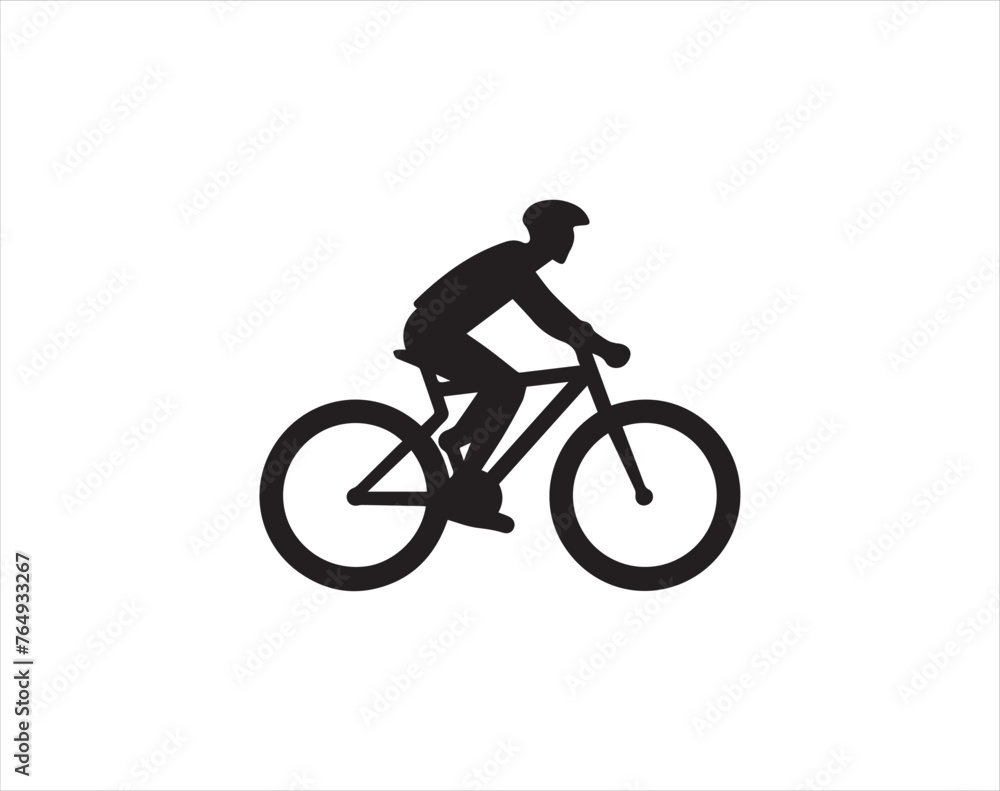 Bicycle icon vector illustration design template. Bicycle icon vector design template