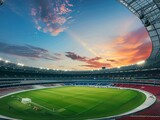 Eco-conscious sports stadium