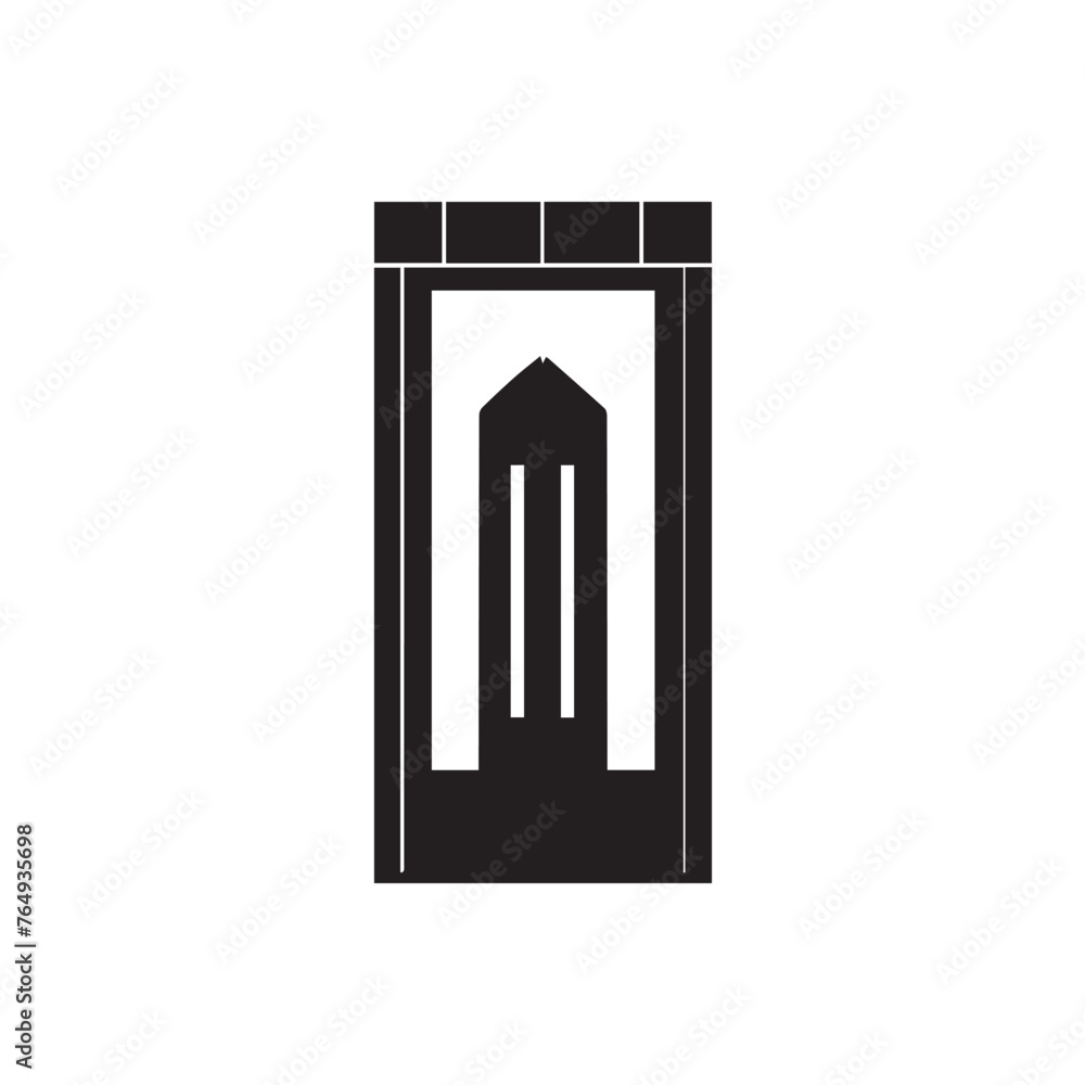 Vector illustration of a set of doors and windows in the city. Vector illustration of a set of doors and windows in the city.