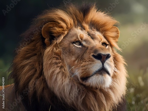 portrait of a lion high quality 