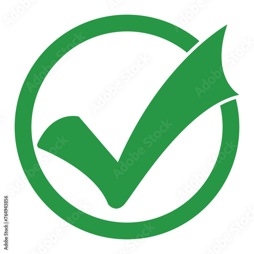 Green tick. Green check mark. Tick symbol, icon, sign in green color. Done. Stock vector illustration. green tick check mark icon vector