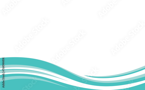abstract wave banner vector blue illustration design background