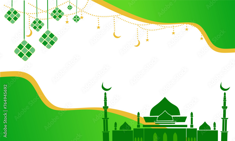 Ramadan kareem and eid mubarak background. Cool background design for poster, banner,kartu ucapan. Vector illustration